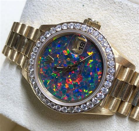 ladies opal rolex|rolex gold watches for women.